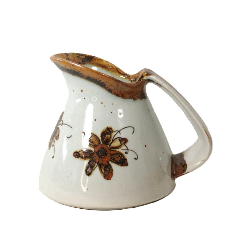 Tonala Pottery Jug, Ken Edwards Veracruz, Mexico Pottery 5" Tall Pitcher Signed